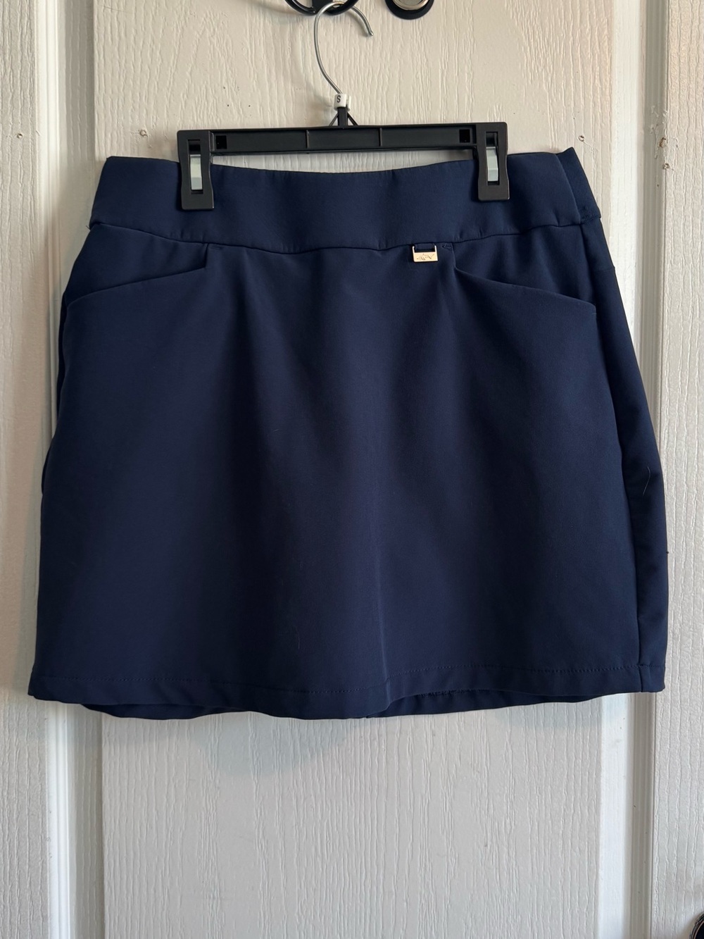 Greg Norman Collection Navy Athletic Skort with Logo Tag